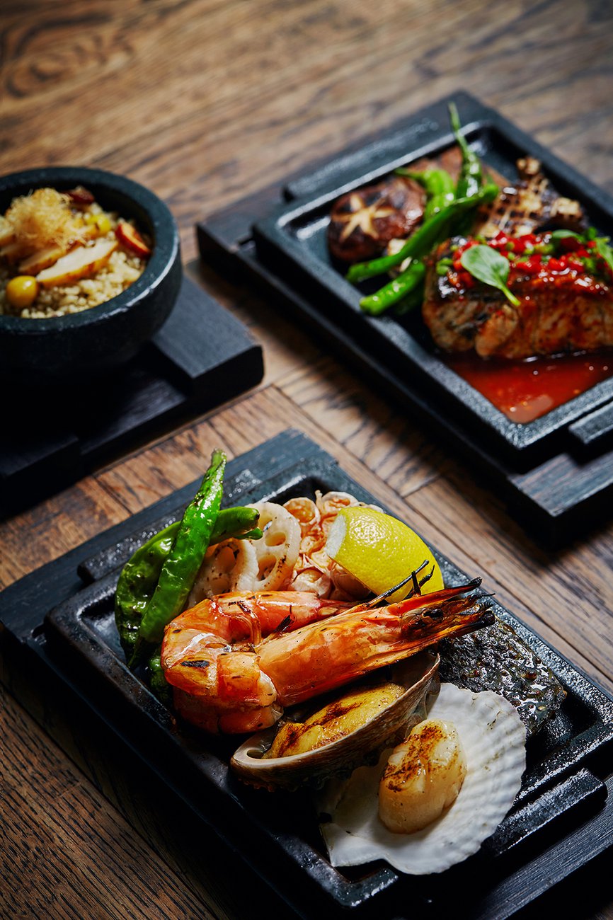 Park Hyatt Busan Dining Room New Stone Plate Seafood 파크 하얏트 부산 다이닝룸 해산물 일품 요리
